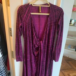 Rachel Pally Wrap Maxi - purple black size M